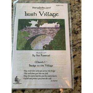 Story Quilts Irish Village St Of Ten Patterns For Appliquéd Quilt